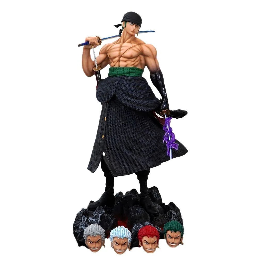 One Piece Anime Large 50cm Five-Headed Eagle Carrying Knife Domineering Zoro Collectible Statue Model Figure Ornament Gifts One Piece Anime Large 50cm Five-Headed Eagle Carrying Knife Domineering Zoro Collectible Statue Model Figure Ornament Gifts